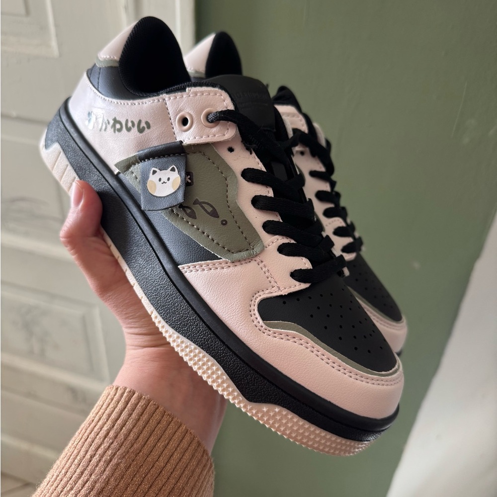 Kids Black and White Sneakers